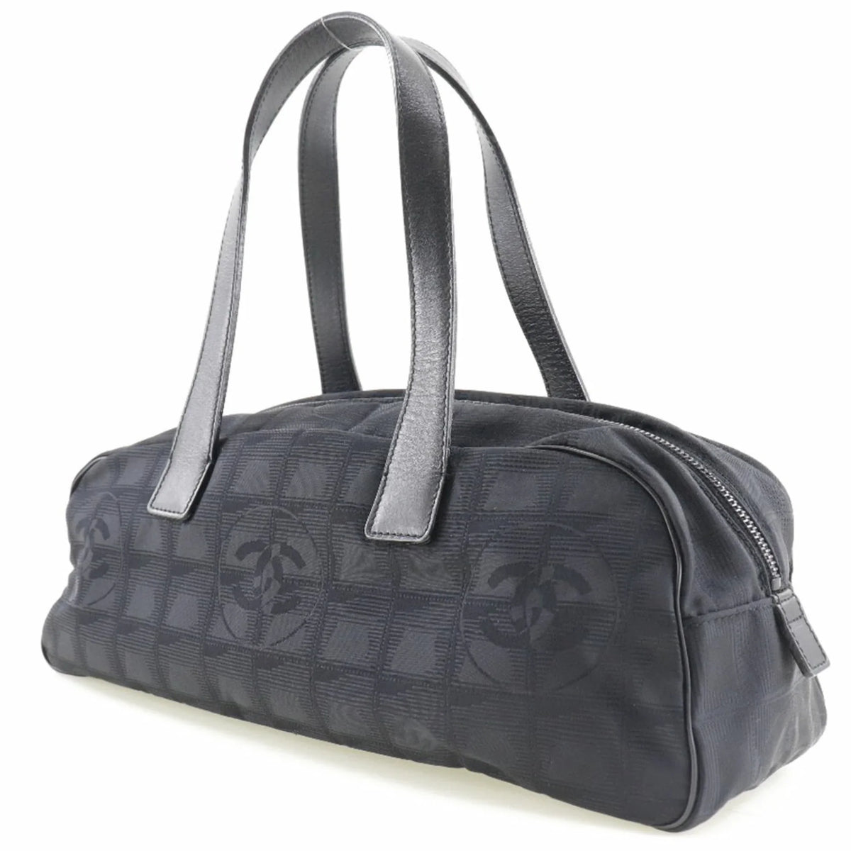 Boston A15828 Handbag Ladies Line Used New Authenticated Canvas Travel Nylon Black Mini