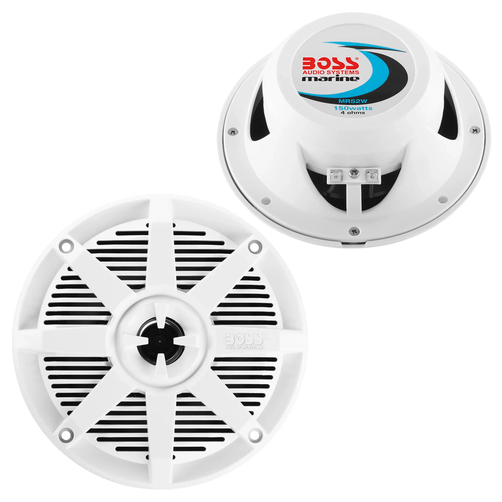Watts, Audio BOSS Systems Full Marine Range, 2 5.25” Way Speakers, MR52W 150