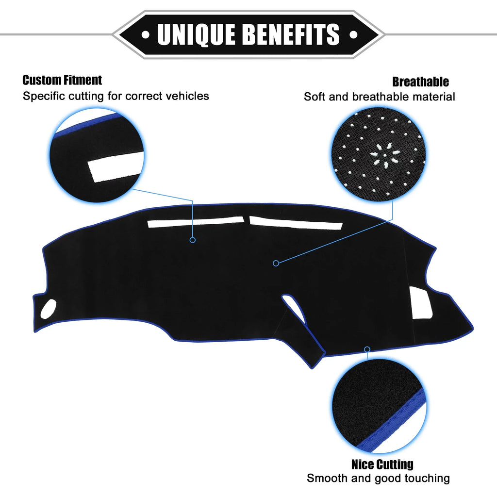Unique Mat Console Center Protective Cover Dashboard for Car Black F150 Bargains Polyester 1999-2003 Blue