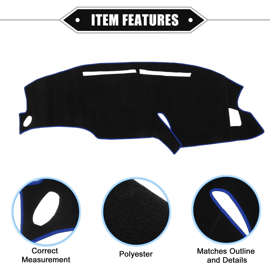 Unique Mat Console Center Protective Cover Dashboard for Car Black F150 Bargains Polyester 1999-2003 Blue