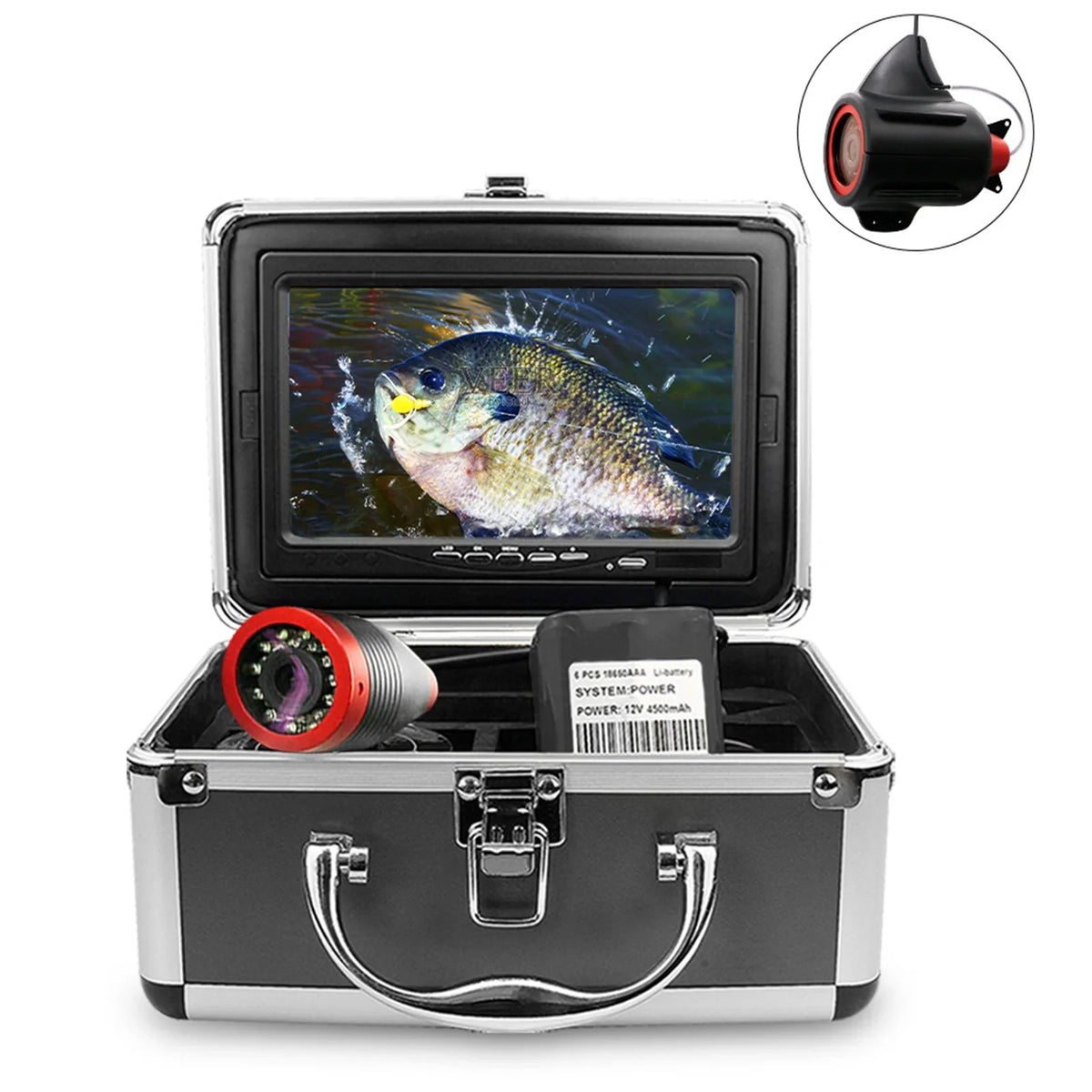 Sea Video Portable for Undersea Lake Camera Fishing DVR 7 Finder moobody Inch Fish