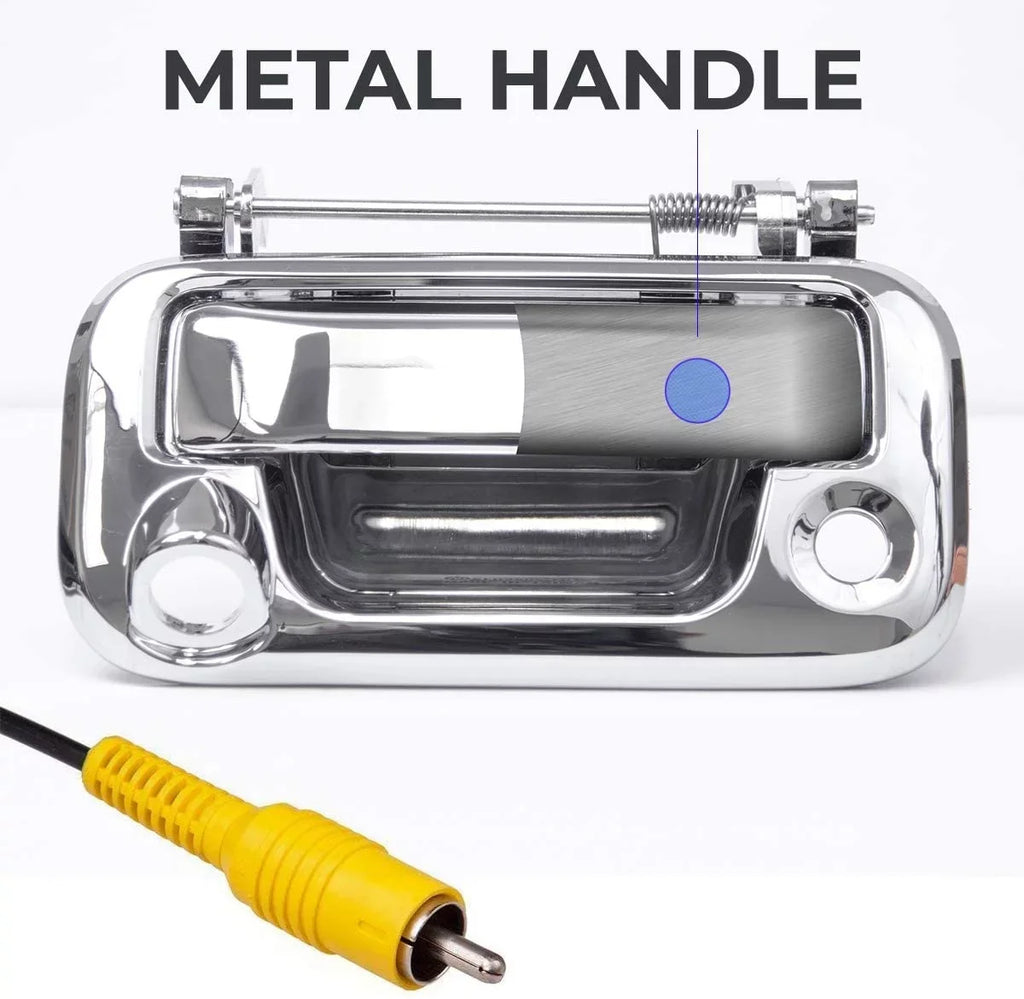F150-F550 (05-16) Metal Backup Handle for Camera Tailgaters Chrome with Master Tailgate