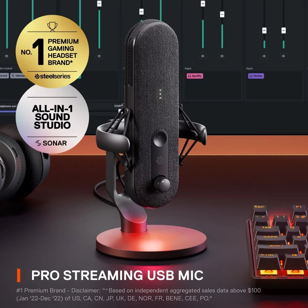 SteelSeries Microphone USB PC Alias Gaming for