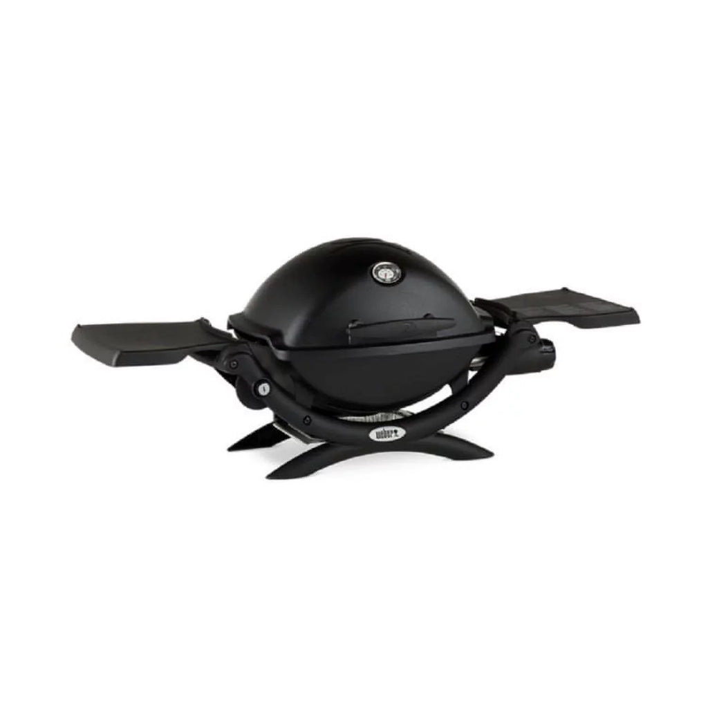 Adapter with (Black) Cart, Grill Liquid Hose Propane Q1200 Portable Bundle Weber