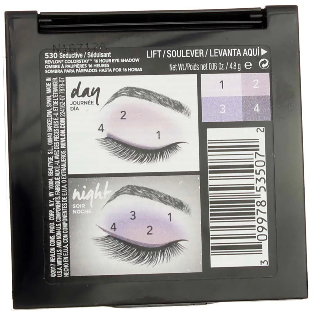 0.16 Revlon 16 Eye Shadow, (Pack oz of Hour 3) Seductive [530] ColorStay