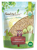 Food to 6 Organic Raw, Live Vegan — Non-GMO, — Barley, by Pounds Kosher, Pearl