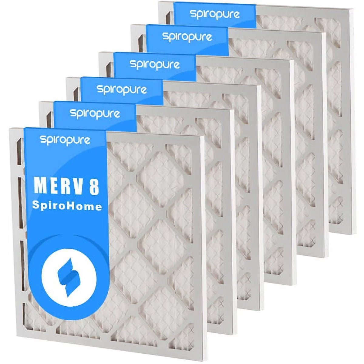 15X24X1 USA Made in MERV Air Pleated (6 - SpiroPure Pack) 8 Filters
