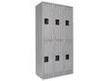DTS121836CMG Locker, 36w 18d Tennsco Medium Gray 72h, Double x Tier x
