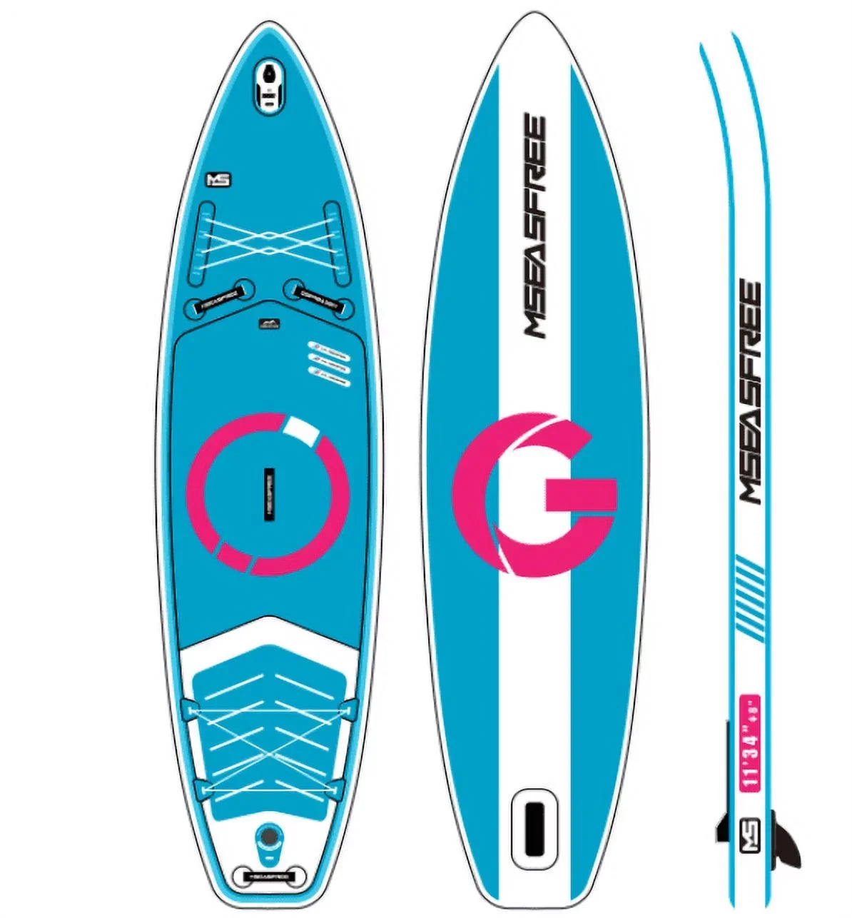 Accessories With LYPER Board Inflatable Paddle Up 11'x34"x6" Stand