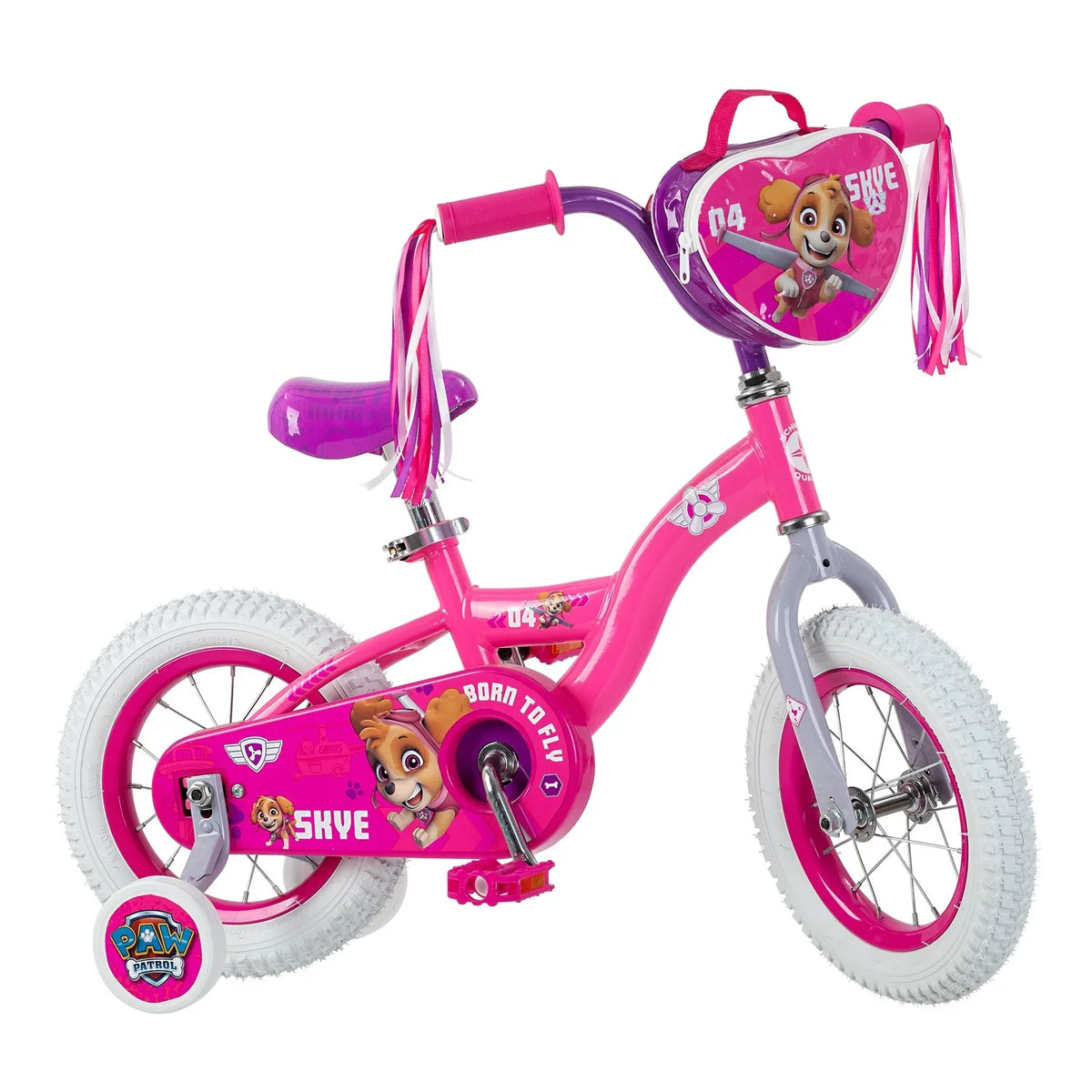 Schwinn Sidewalk Nickelodeon's Patrol: 12-Inch PAW Skye Wheels, Pink Bike,