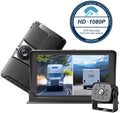 with View with Backup 1080P Night Vision DVR for Erapta Recording Advanced IP69 RV/Pickup/Truck/Trailer/Bus Function, Camera Waterproof, Monitor Rear 7'' Camera