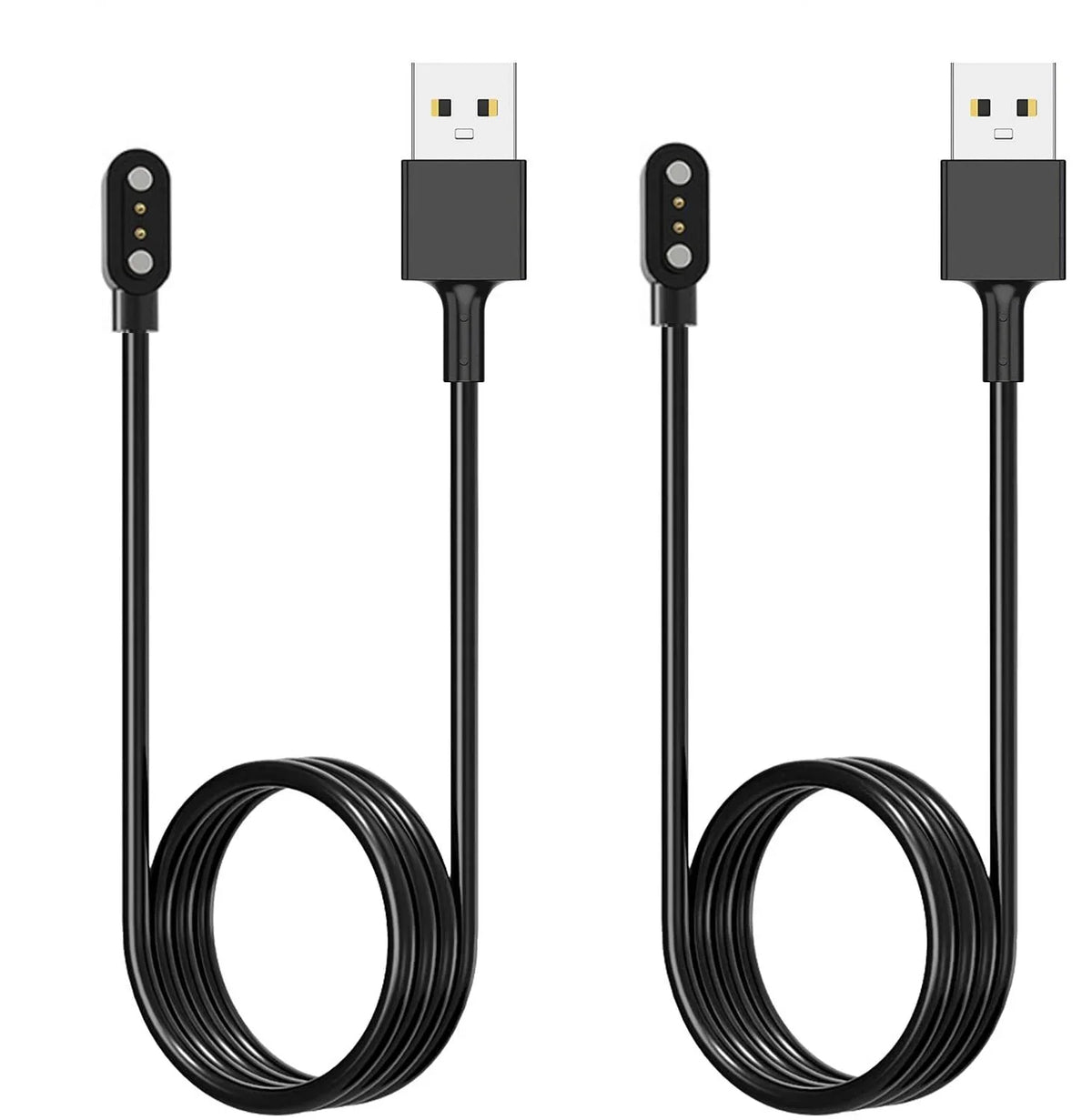Charger ID205L Magnetic [2-Pack] Willful Cable Watch USB for Charging SW021 Smart Letsfit YAMAY 3.3FT VeryFitPro SW023