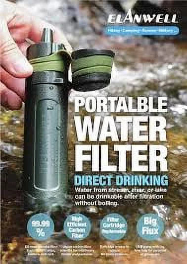 Technology Filter Portable Nano and uses with / Bacteria Purifies liquid liquid Drinking Removes Virus Pump, that
