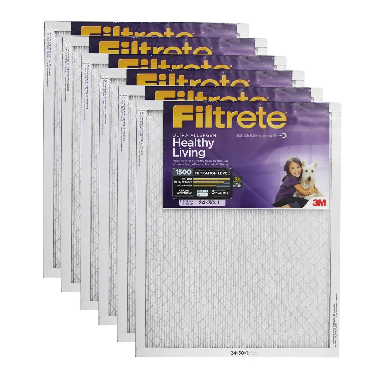 Filtrete 3M 24x30x1 Ultra (6-Pack) Filter Allergen