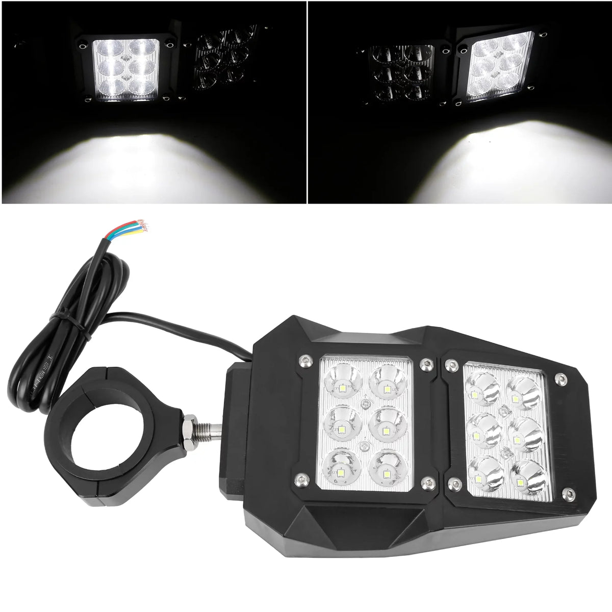 6.3" w Cage UTV Roll for 1.75" Black Light Rear View Round Yamaha Bargains Mirror Unique Pair