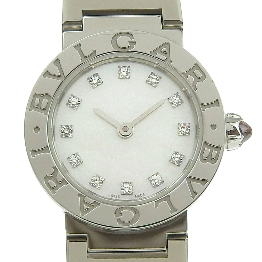 of Shell New) Pre-Owned Dial Mother Diamond (Like Pearl BVLGARI BB23S Bulgari Battery Watch 103095 12P