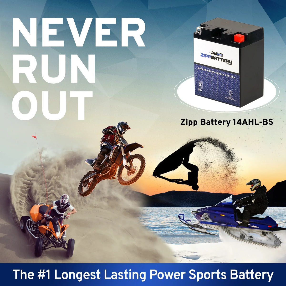 CCA) Dlx 12 Snowmobile Ah, for 210 (14AHL-BS Jag Arctic 1992 Battery Volt,12 Battery Cat Jag Zipp YTX14AHL-BS