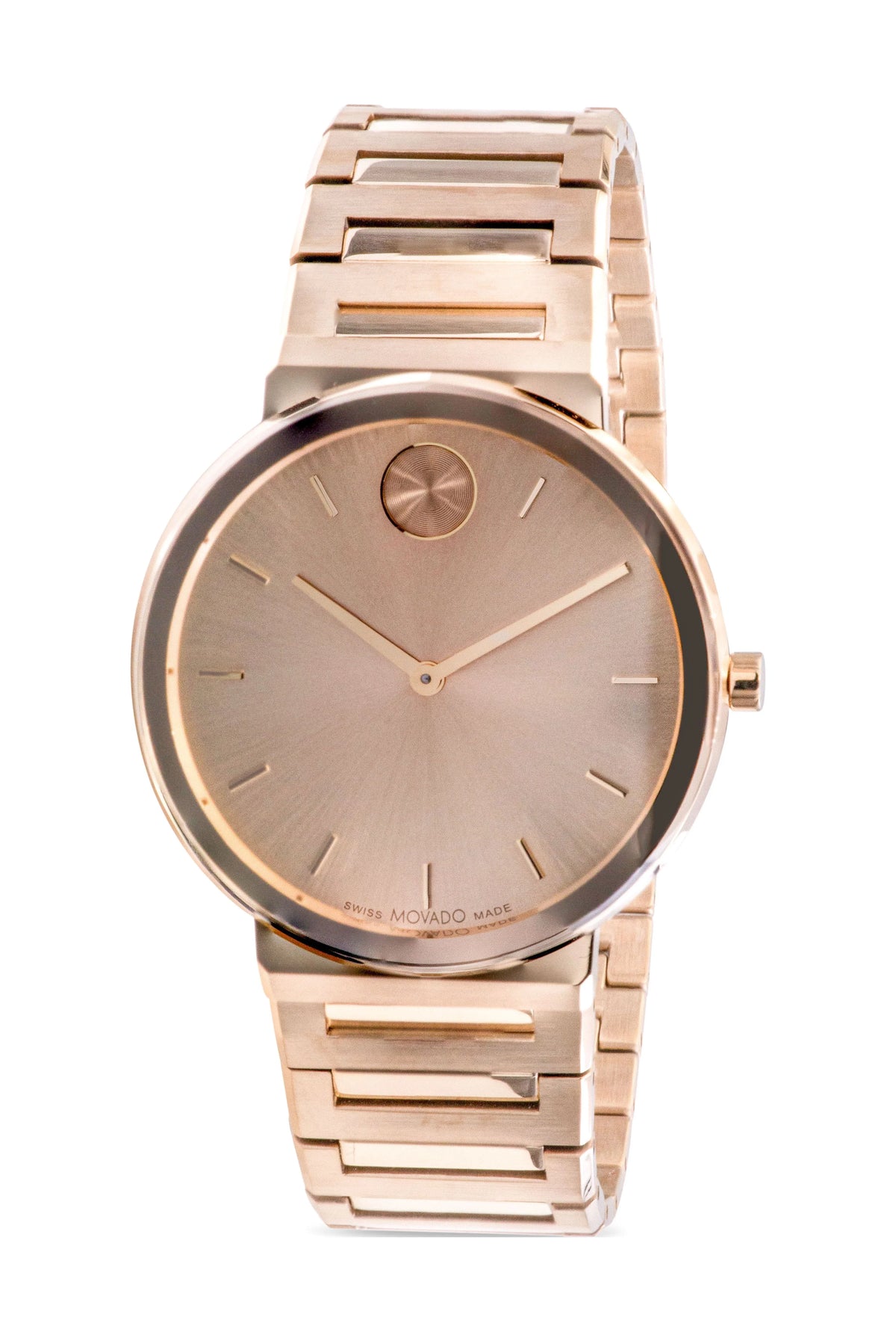 Movado Bold Watch Unisex 3601081 Gold-Tone Horizon
