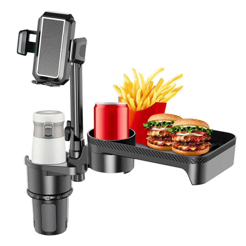 Auto Car Expander Mobile Holder, Back Car Convenient dimension for Travel OWSOO Cup Base, S, Front Organizer, 360° Adjustable Rotation with Multifunctional Phone Seat Holder, Tray,