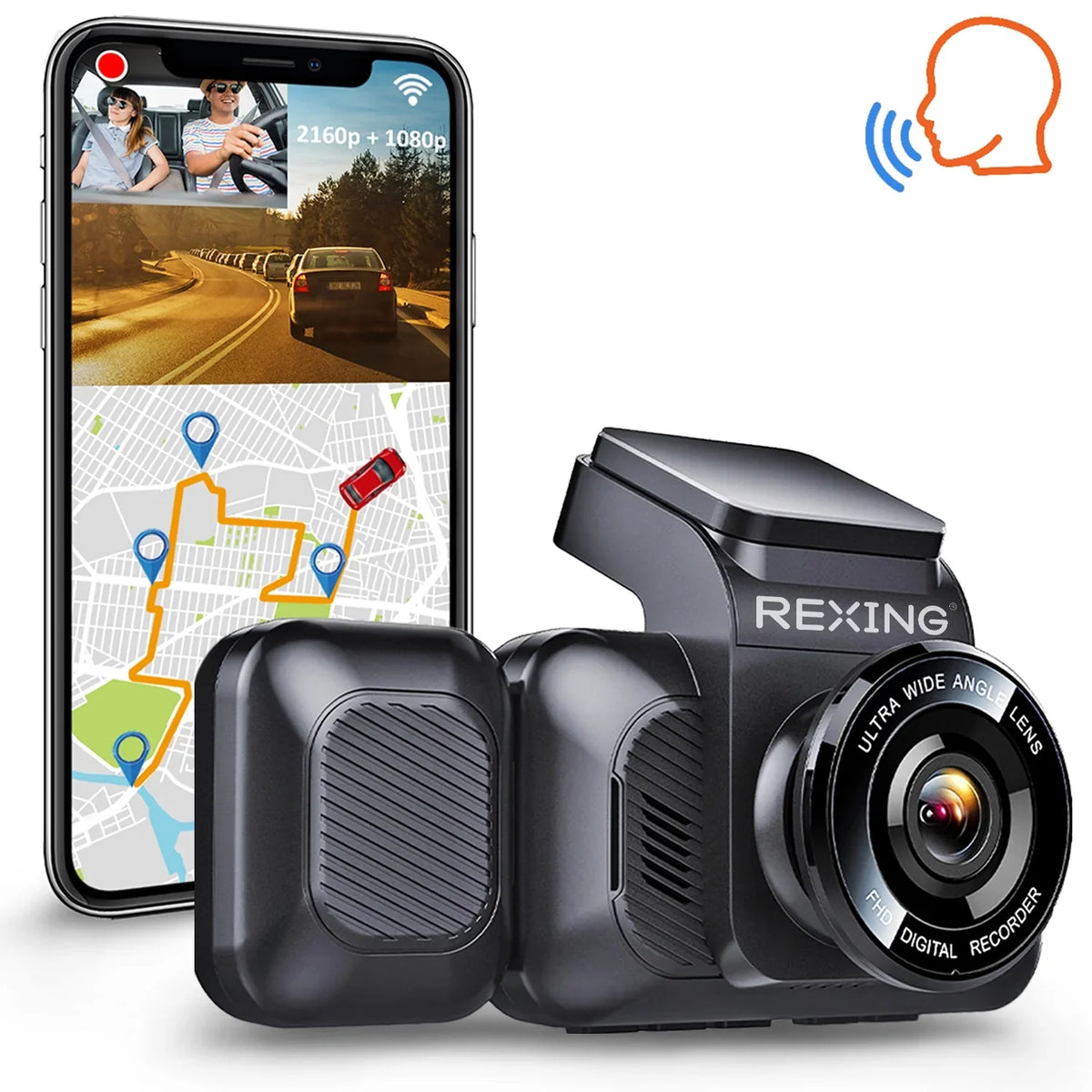 V5C Capabilities, Cam 1080p 4K Camera Dash and w/ Wi-Fi, Modular Front & GPS Cabin