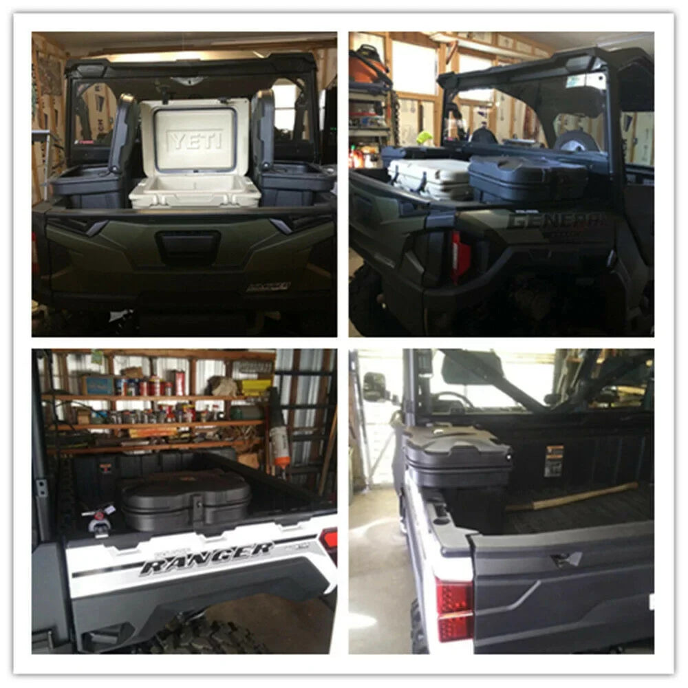 1000 Bed Lock Polaris Box General 2016-2022 570 Black 900 KEMIMOTO Waterproof Combination Storage 500 Ranger with for Box 1000