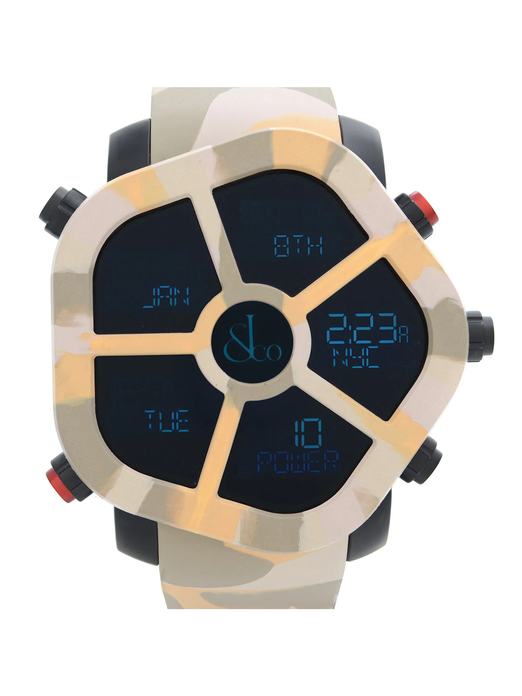 Camouflage Co. Watch Mens Quartz Jacob Ghost GH100.11.NS.PC.ANQ4D Carbon Bezel &