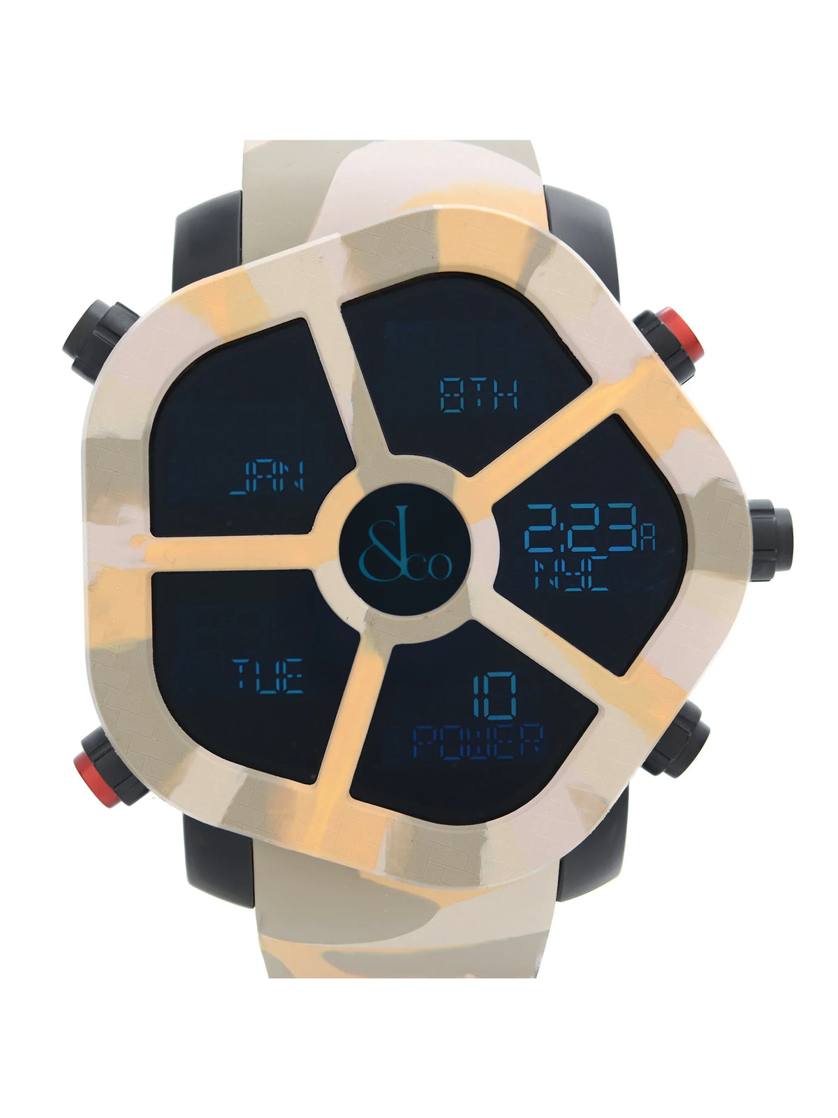 Camouflage Co. Watch Mens Quartz Jacob Ghost GH100.11.NS.PC.ANQ4D Carbon Bezel &
