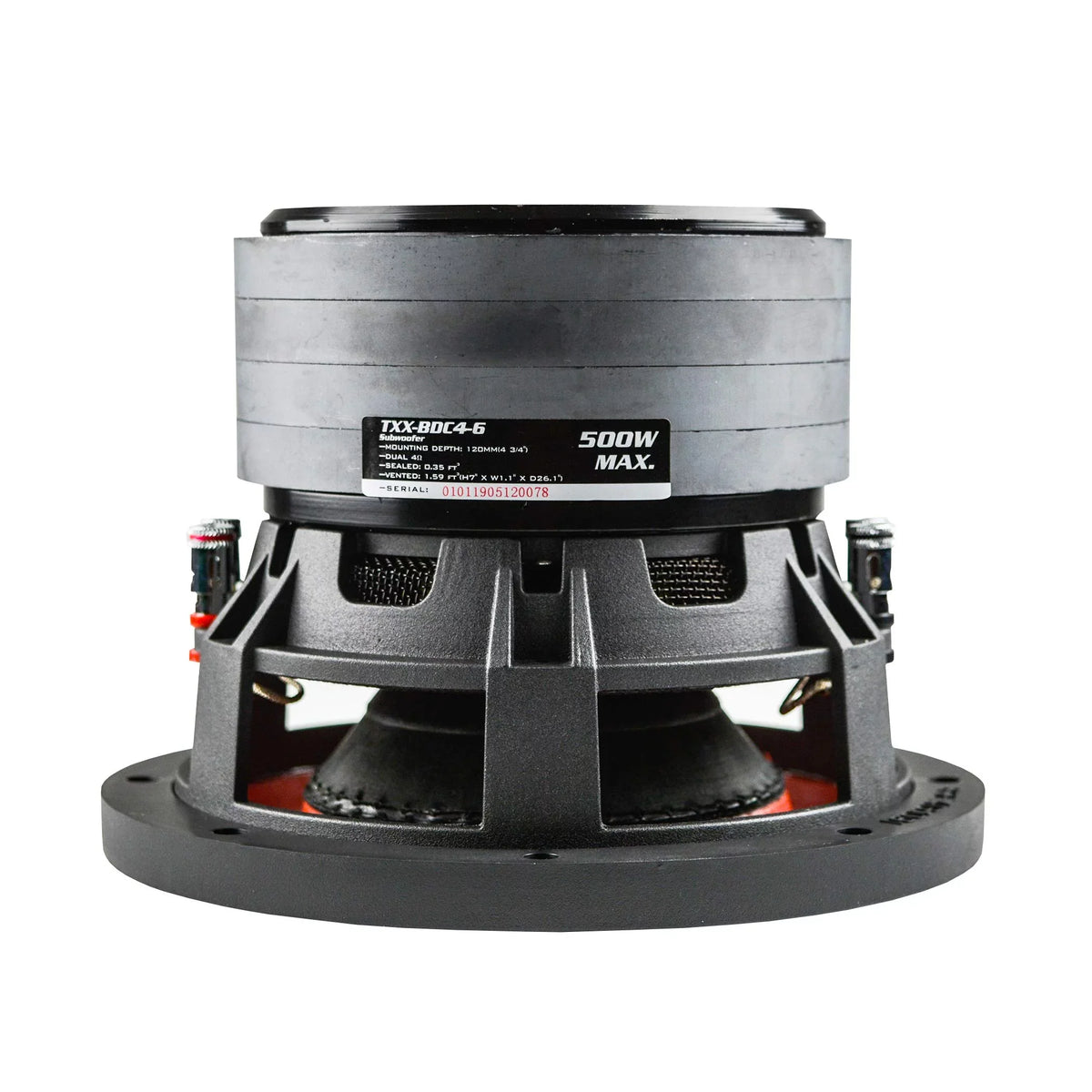 Subwoofer Watt Quad AudioPipe Stack TXXBDC46 6.5 Car Audio Inch System 500