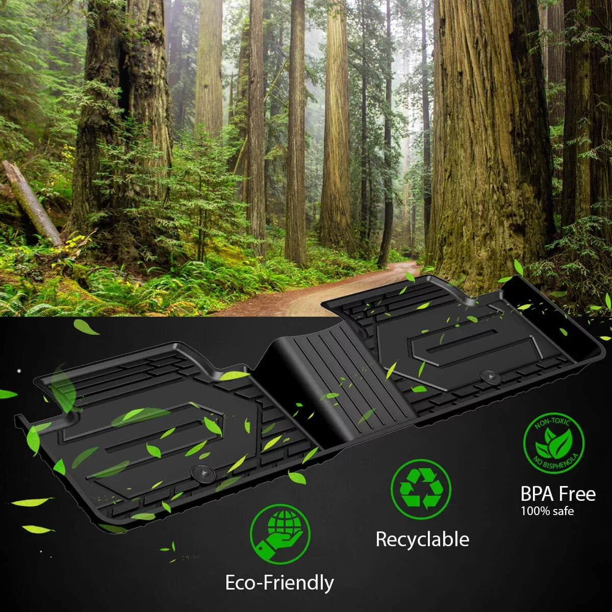 Chevrolet 2500HD/3500HD Crew Double Mats & Storage) for Lasfit Cab, Storage, Silverado/GMC Fit 1500 Plastic Without Cab 2019-2022 (Don't 2020-2022 Floor Sierra
