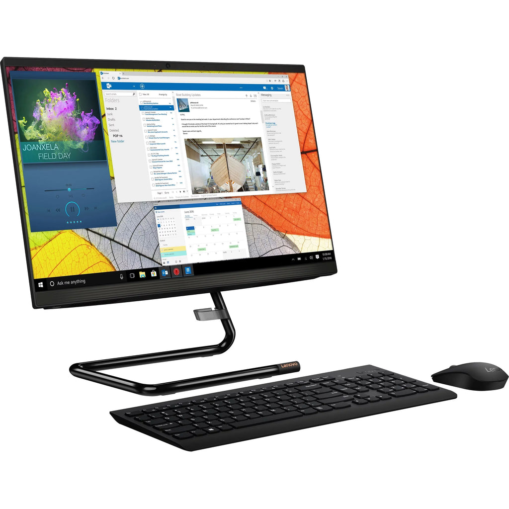 A340-24ICK - SSD Intel Black - - F0ER0001US IdeaCentre 630 - 23.8" Core 10 x 1080 8GB - Home Windows 1.8GHz RAM Graphics 512GB Computer UHD - - i5-9400T Intel All-in-One 1920