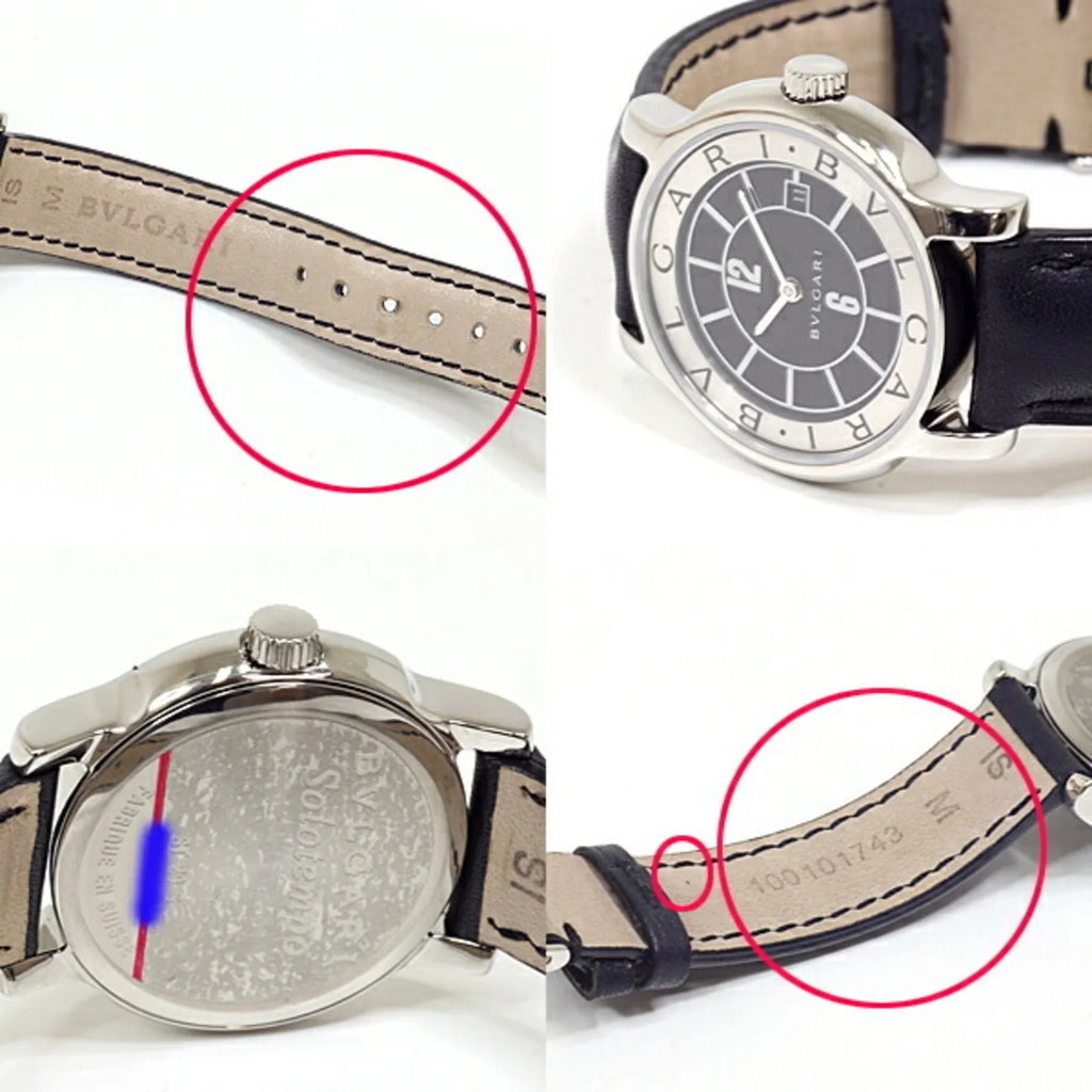 Steel Stainless Bvlgari ST29S (Good) Solotempo Quartz Women's Pre-Owned Watch