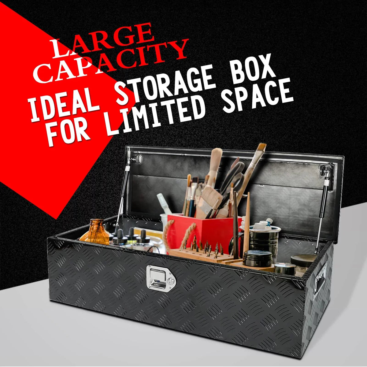 Storage Confote Heavy Duty Truck Waterproof, Lock Truck and Tool 13 Black Bed x Keys, Inches 10 Aluminum, Up 39 x Box Pick Trailer