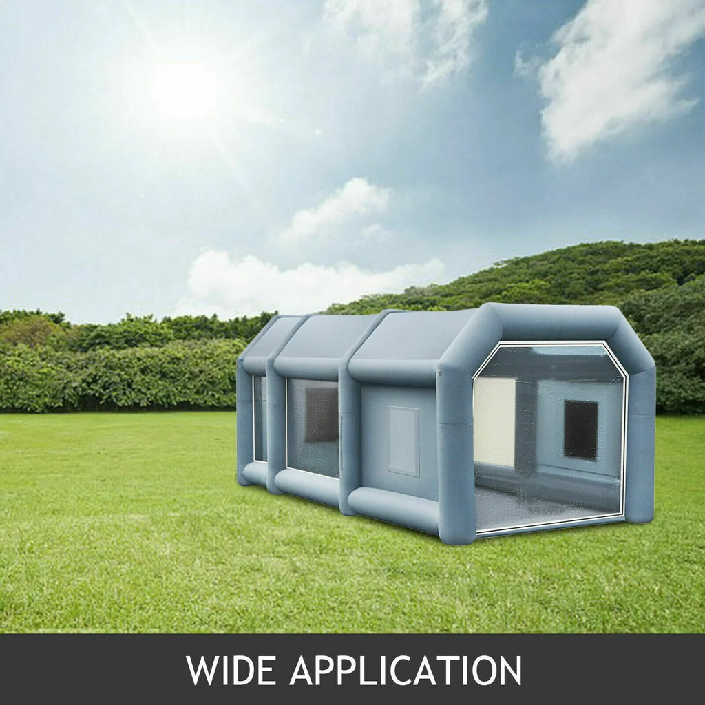 Inflatable 23x13x8FT Tent Portable Workstation Car Booth Paint Mobile Spray New