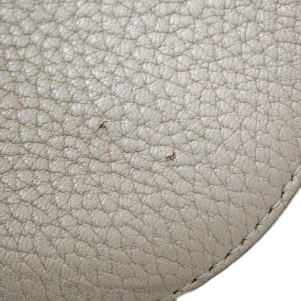 Chloe BRB01000000002558 Chain Shoulder Pre-Owned (Fair) Chloé Leather Beige Bag Ladies