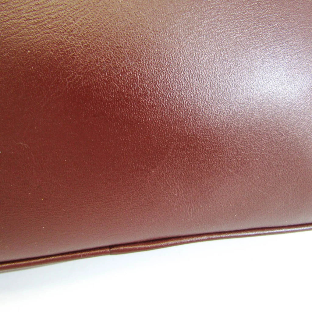 Women's Bag Must Pre-Owned Leather (Good) Shoulder Cartier Bordeaux