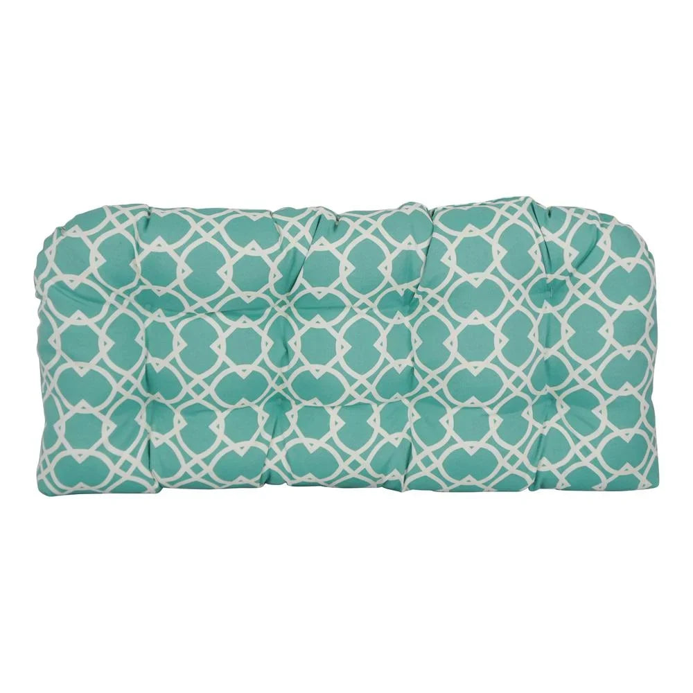 Tufted Settee Elipse x Cushion, in. Spun 19 U-Shaped Blazing Polyester Needles Pool 42 & Bench Patterned
