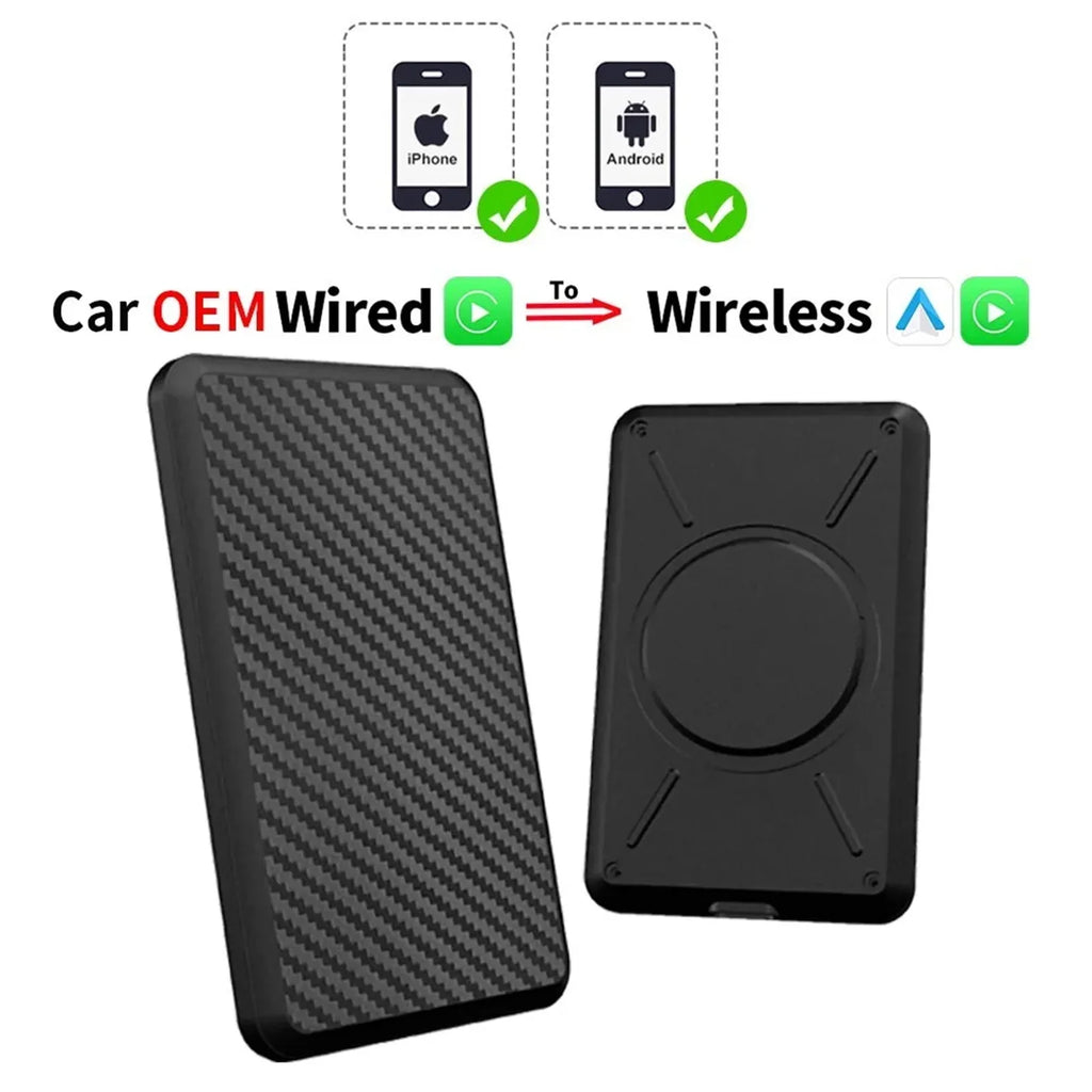 AI Wireless Netflix Dongle Box Wifi Audi/Toyota/VW/Golf/Mercedes/Subaru for Android 11 Wired Masslatie Mini Fit Youtube CarPlay to System