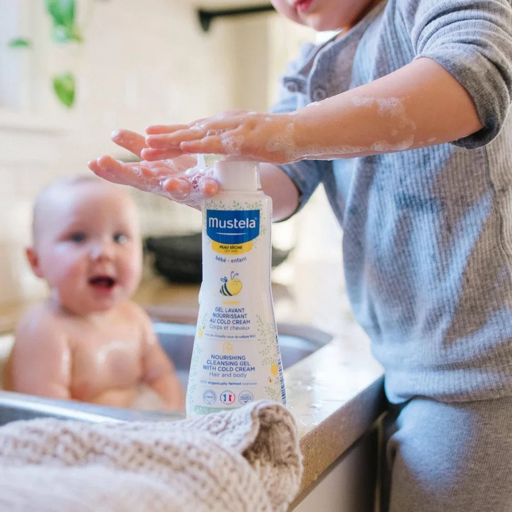 oz, - For Hair 2-pack Cold Cleansing Gel Cream Dry Body Mustela Skin with Nourishing 10.14 Baby &