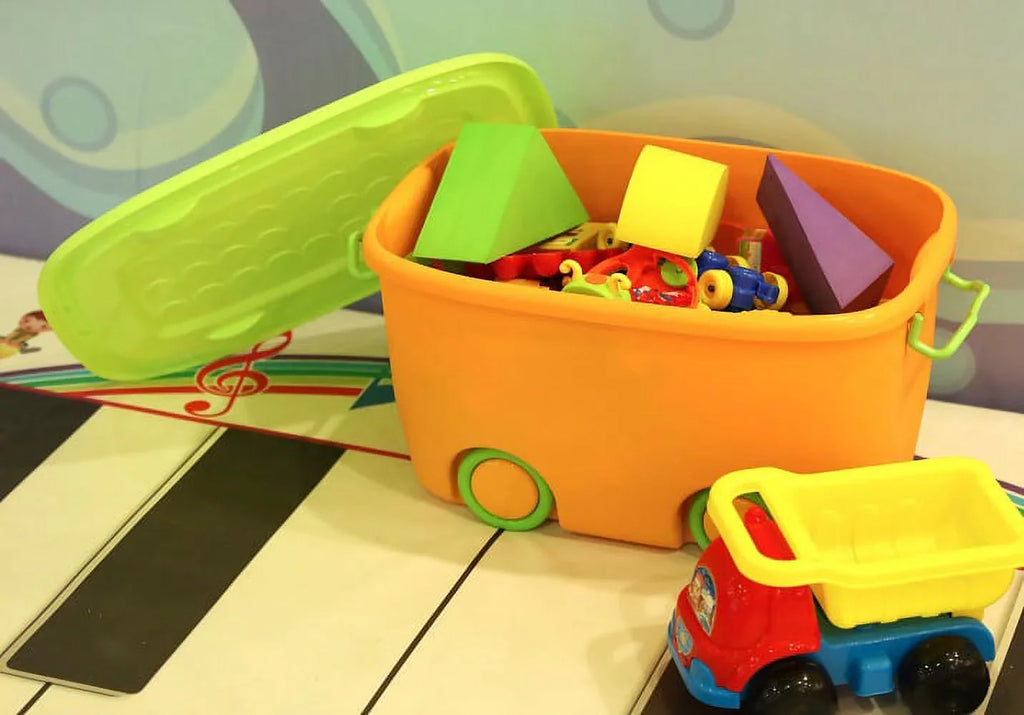 Toy with Stackable Wheels Box Storage