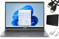 Tigology 15.6" 5, Home, Touchscreen, i5-1135G7, RAM, Keypad, + PCIe Grey ASUS 15 Intel Accessories FHD SSD, Core Webcam, Numeric Laptop, Vivobook 11 Windows 12GB Wi-Fi 512GB