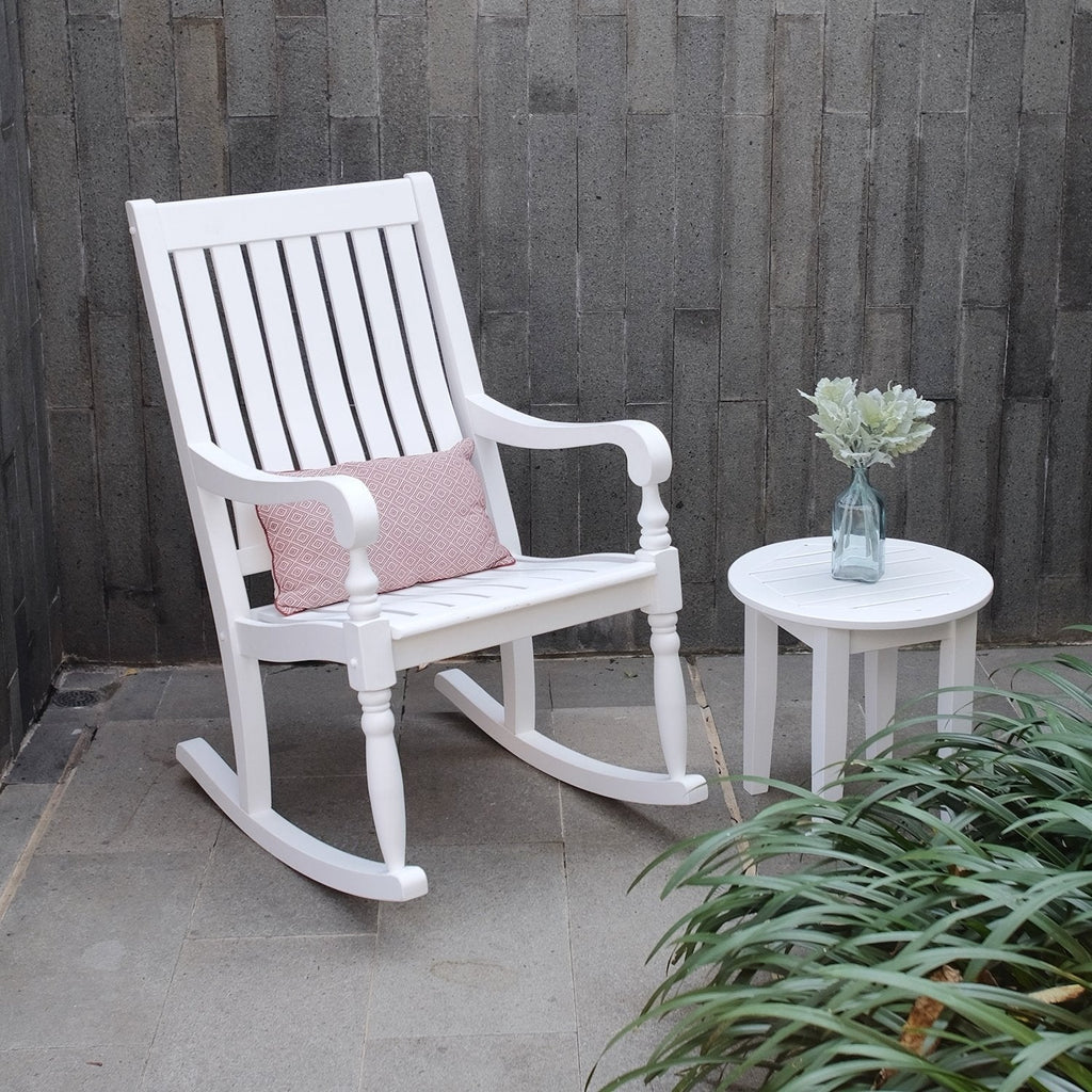 rocker cambridge mahogany lyon white casual porch