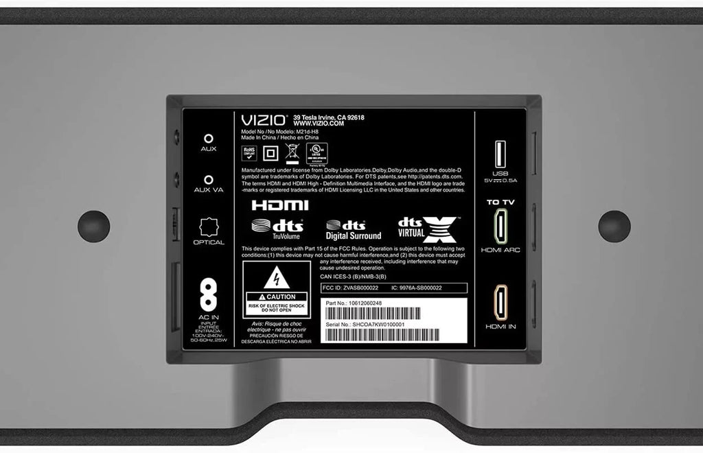 M21D-H8 VIZIO Restored Home Sound 2.1 All-in-One M-Series Bar (Refurbished) Theater