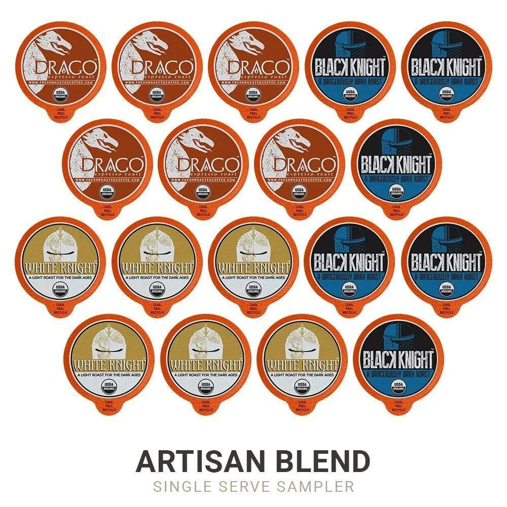 Pod Fresh Coffee for Roasted 72 Sampler, Count Brewers K-Cup Organic Coffee, Keurig