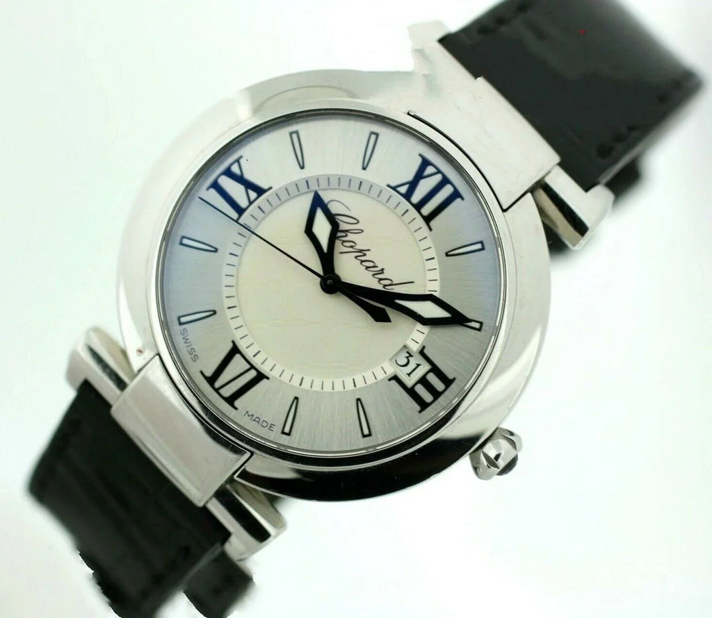 Quartz Black W/B/P ImperialE 36mm Leather Swiss Chopard Watch Steel Women's 8532