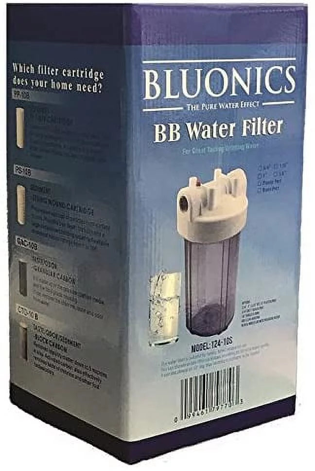 housing Micron with Cartridge liquid 5 10" Big Whole Pleated Sediment Blue Filter blue House clear transparent