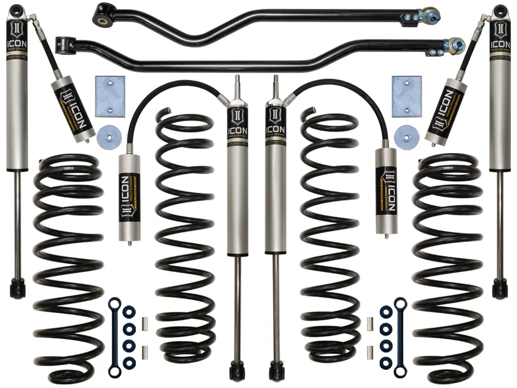 System 3" Wrangler, JK 2007-18 ICON Stage Suspension Jeep Lift, 3