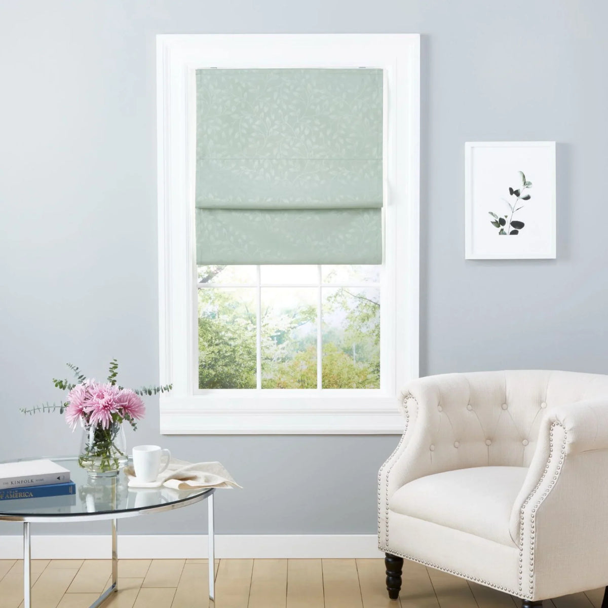 Bolan Blackout Sage Shade, Botanical 23"x Roman 64", Home Exclusive Total