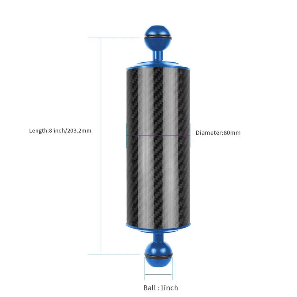 and liquid Floating Carbon Wide Arm for Photography Float double with balls 8in Angle Arm Fiber