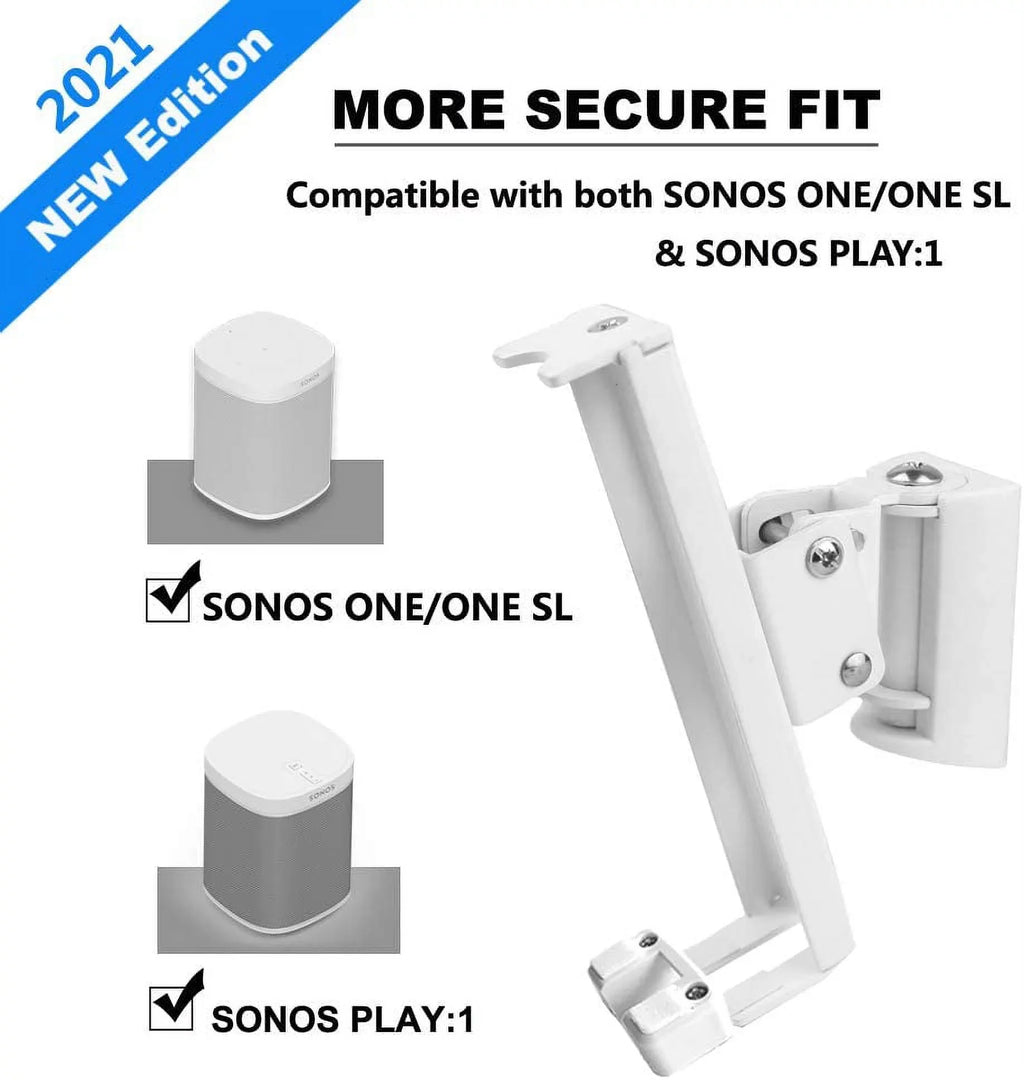 Play SONOS Mounts ONE and Tilt,Compatible SONOS (Swivel Bracket 1 ONE/SONOS Speaker and Wall SONOS for with SL Both