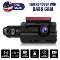 Camera Recording, Vision Dash 170° G-Sensor Night Rear, Front and Loop Wide Angle, 1080P Dash Cam SYTHERS